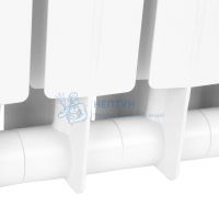 Радиатор биметаллический Stout STYLE 500 12 секций боковое подключение (белый RAL 9010)