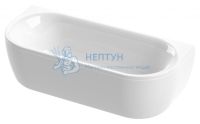 Акриловая ванна Cezares Metauro 180x80 овальная METAURO-wall-180-80-40