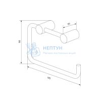 Бумагодержатель цвет золото Iddis Petite PETG000i43