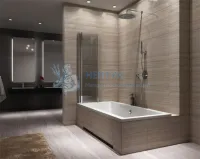 Штора на ванну складная REA AGAT-3 120 REA-W0301