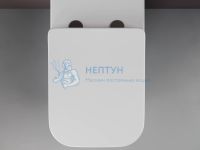 Приставной безободковый унитаз с сиденьем микролифт Ceramicanova Cubic Белый CN1809