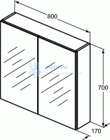 Зеркальный Шкафчик Ideal Standard MIRROR&LIGHT T3442AL