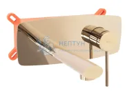 Смеситель для раковины срытого монтажа REA OVAL GOLD + BOX REA-B5125