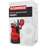 Дренажный насос Rommer Profi H-5м, Q-9м3/ч, кабель 10м, 400 Вт, для грязной воды RDP-0005-100400