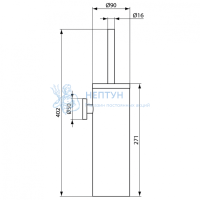 Туалетная щетка с держателем Ideal Standard IOM A9128MY
