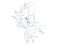 Душевая система хром Am.Pm Spirit 2.0 F0770A500