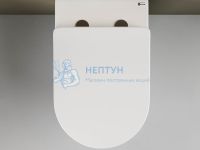 Приставной безободковый унитаз с сиденьем микролифт Ceramicanova Mia Белый CN1810