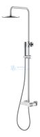 Стойка для душа со смесителем Stick White Chrome Boheme 128-WCR