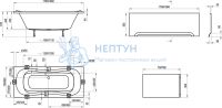 Акриловая ванна Ravak Campanula 180x80 прямоугольная CB21000000