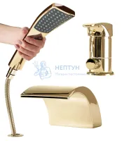 Смеситель на борт ванны REA RIVEN Gold REA-B0497