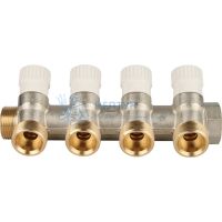 Коллектор распределительный 3/4", 4 отвода 3/4"ЕК Stout SMB 6851 343404