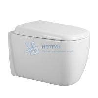 Унитаз Abber Rechteck AC1217 подвесной белый, безободковый, смыв торнадо
