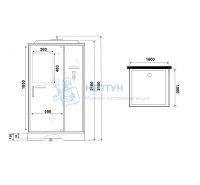 Душевая кабина Niagara Standart ST100/15Q 1000x1000x2150