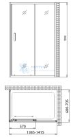 Душевой уголок Gemy Victoria S30191BM-A70M