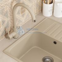 Смеситель для кухни Uperwood UPD-003-04, с каналом для фильтрованной воды, хром/лен