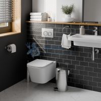 Клавиша смыва 246 х 165 мм, хром матовый, ABS пластик IBERICA BLANCA IB.B083.004.002