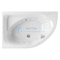 Акриловая ванна Excellent Aquarella 150x110 асимметричная WAEX.ARL15.NANO.CR хром