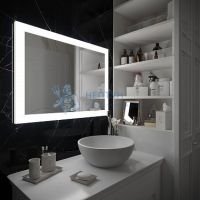 Зеркало Континент Relax LED, 91,5x68,5 см, LED подсветка, сенсорный выключатель, антизапотевание ЗЛП656