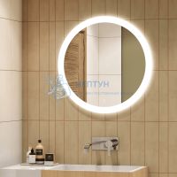Зеркало Континент Rinaldi LED, D 77 см, LED подсветка, сенсорный выключатель, антизапотевание ЗЛП179