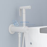 Смеситель гигенический Avrora Soft белый AV8001W