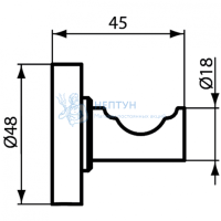 Одинарный крючок для одежды Ideal Standard IOM A9115AA