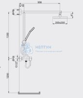 Душевая стойка E.C.A. CARO ECA 102154006EX