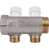 Коллектор распределительный 1", 2 отвода 1/2" Stout SMB 6851 011202