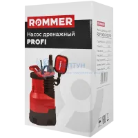 Дренажный насос Rommer Profi H-8м, Q-13.5м3/ч, кабель 10м, 750 Вт, для грязной воды RDP-0005-100750