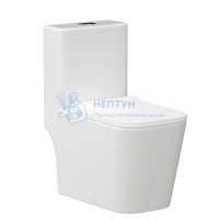 Унитаз напольный моноблок безободковый Triton-Pro MONO MO-8706 с сиденьем микролифт