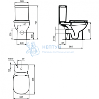 Чаша напольного унитаза Ideal Standard TEMPO T331201