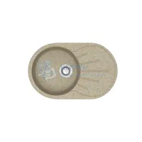 Мойка Agata 110/Q5 Песочный 730x450х215 матовая из искусственного камня