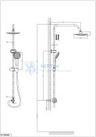 Душевая стойка D&K DC1005506 хром