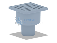 Трап вертикальный с сухим затвором с решеткой в комплекте АНИ Пласт  TQ5204