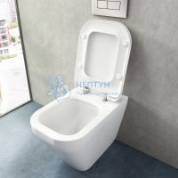 Напольный приставной унитаз Ideal Standard TONIC II AquaBlade K317301 с сиденьем