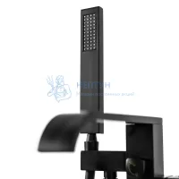 Смеситель колонна для ванны REA CARAT Black mat REA-B5423