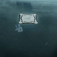 Душевой поддон 80*80*2,5 RGW ST-0088G Графит/Квадрат Ø90 Каменный