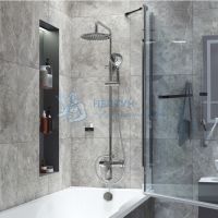 Смеситель с верхним душем и изливом, Ray, Iddis, RAYSB3Fi06