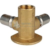 Тройник пресс настенный с креплением 16x1/2" Stout SFP-0015-001216