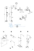 Душевая колонна со смесителем Bravat F9125183CP-A1-RUS