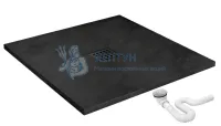 Поддон для душа REA ROCK BLACK 90x90 REA-K4581