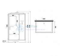 Душевая кабина Niagara Standart ST100/80/15Q 1000x800x2150