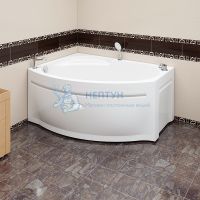 Акриловая ванна с каркасом и панелью Radomir Монти 150x105 асимметричная 2-76-2-1-0-213