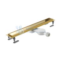Душевой трап Excellent Stilio Gold 70 см. решетка декоративная (золото)