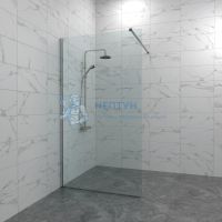 Душевая перегородка Triton Плано-Хром 100x200