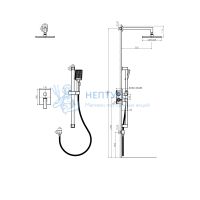 Встроенная душевая система RUSH Thira (TR3635-41Black)
