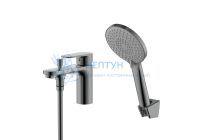 Смеситель на борт ванны Оружейная сталь Aquatek Ника AQ1844BGM