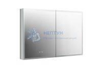 Шкаф зеркало для ванной с подсветкой Aquatek AQ7103B-MLC, прямоугольное, сенсорное управление, 1000*700*133
