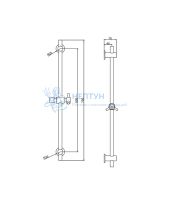 Душевая стойка D&K DC1005501 хром