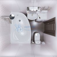 Акриловая ванна Triton Изабель 170x100 асимметричная Щ0000048747