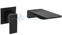 Смеситель для раковины срытого монтажа REA MASON BLACK MAT REA-B0690